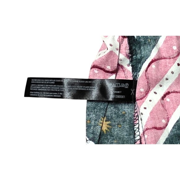 ANTHROPOLOGIE Corinne Lent Tigress Pajama Pants Sz Medium Multicolor Drawstring - Picture 7 of 8